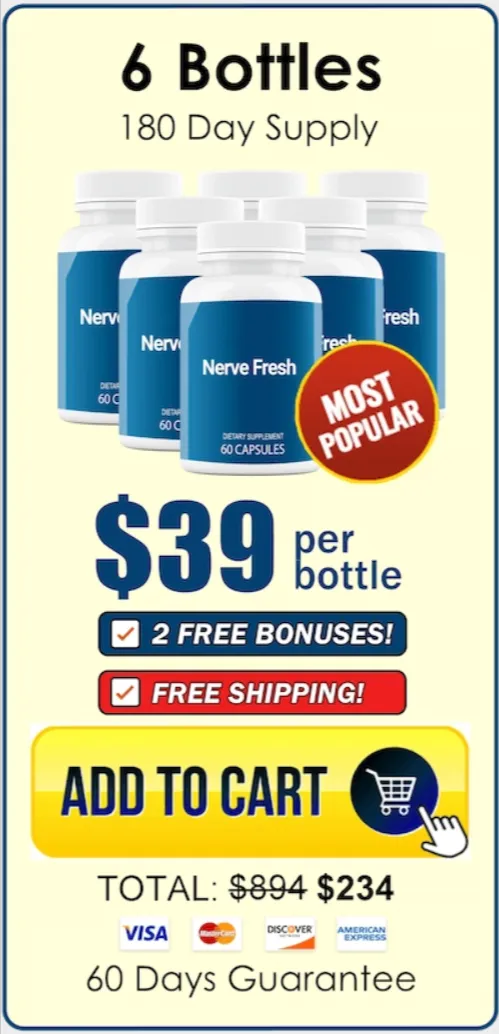 Nerve Fresh price 6 bottle